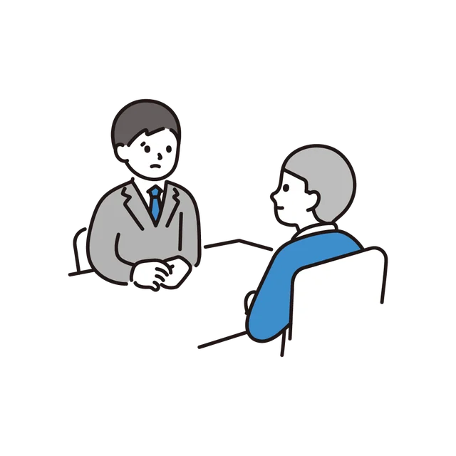 打ち合わせのイラスト